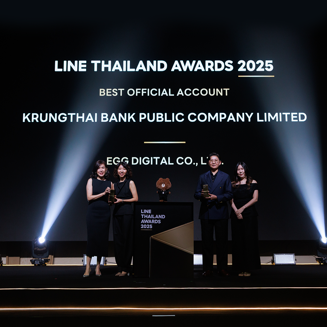 EGG Digital คว้า 7 รางวัลใหญ่ในงาน LINE Thailand Awards 2025